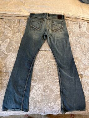 BKE Women's Medium Blue Flare Jeans